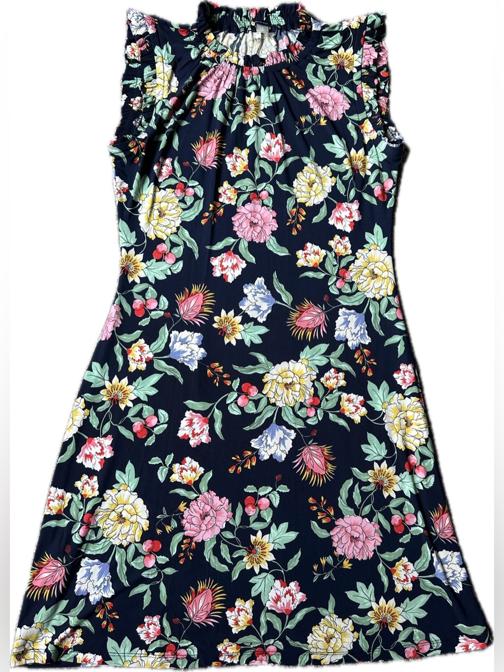 Tommy Hilfiger Ruffled Floral Jersey Dress - Picture 5 of 10
